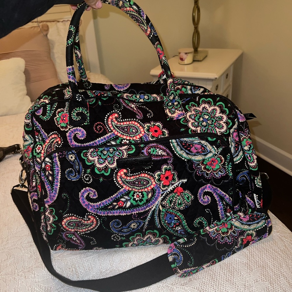 Vera Bradley travel tote with matching purse